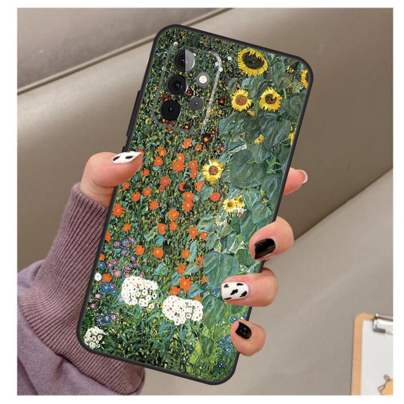 Flower Plant Art Case For Samsung Galaxy A33 A13 A53 A34 A54 A14 A15 A16 A26 A36 A56 A12 A32 A52 A06 A35 A55