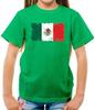 Mexikanska flaggan Barn T-shirt - Stad - Land - Amerika - Golfen - Flaggor - Mexikansk