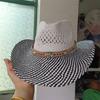 Cowboyhoed mode uitgesneden western cowboy handgeweven harde zomer saffier accessoires neutraal Cowboyhoed zonnehoed sombrero koe
