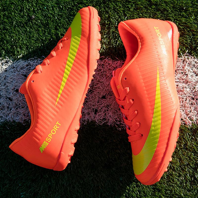 Spot Football Shoes Men's and Women's Broken Nails Tf Primary and Secondary School Students Children's Grass Training Teenagers Non-slip Sneakers
