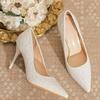 High-heeled Pointed-toe Women's Slim Heel Versatile Anti-slip New Style Shoes, Women's Single Shoes