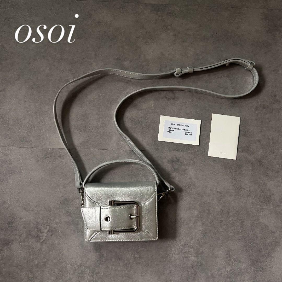 

[USED] Extremely rare! Osoi BELTED BROCLE MICRO Silver Brochure