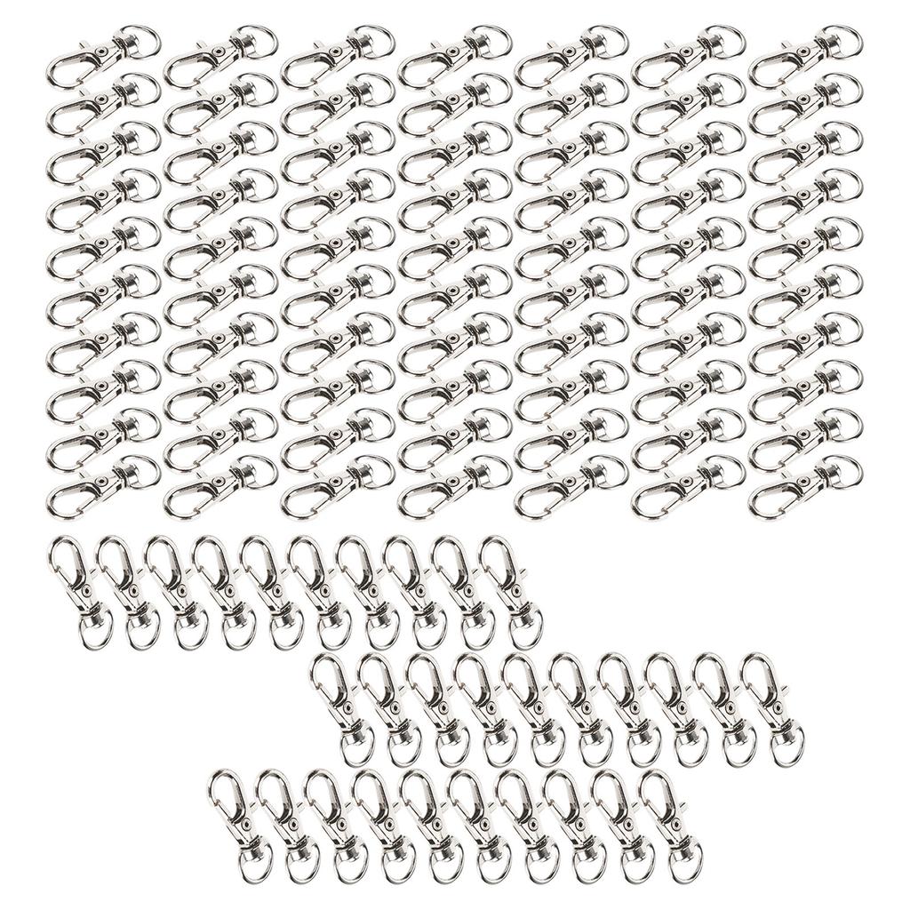 100PCS Bag Lobster Clasp Alloy Lanyard Snap Hook Lobster Claw Clasp DIY Luggage Accessories