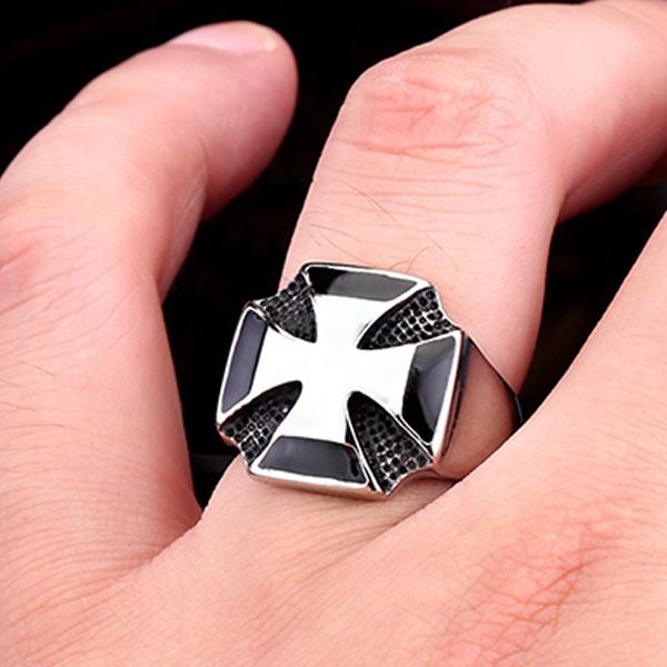 Alt Man Rings Personality Retro Punk Domineering Men's Ring Jewelry Gift uygun ...