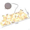Letter Light Signs Night Decorative LED Bead Lights for Christmas Garland Gift