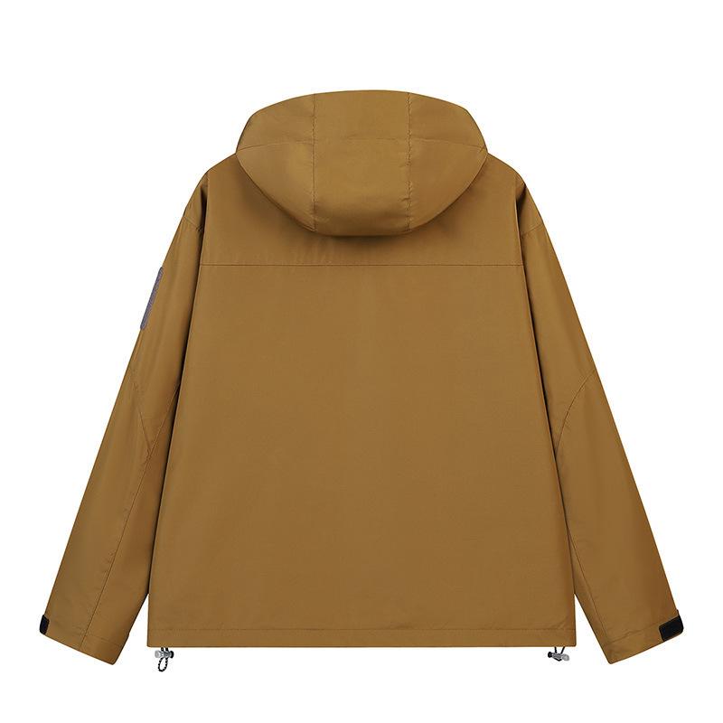 Spring and Autumn Men's Youth Mountain Waterproof Camping Jacket Functional Outdoor Japan and Korea Quick-drying Hooded Multi-Bag Jacket
