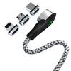 3-in-1 Magnetic Elbow Charging Cable for Apple, Type-C, Android Phones