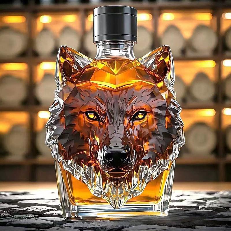 Funny French Bulldog Whiskey Bottle Middle Finger Shape Whiskey Awakener Animal Whiskey Glass Bottle Transparent Glass Decanter