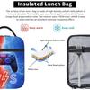 Lunch Box for Boys, Cool Video Game Controller Reusable Lunch Bag for Kids, Gaming Reusable Lunch Box Cooler  for School Travel