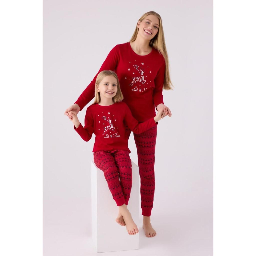 Neujahrs-Familienpyjama-Set, Damen-, Herren- und Kinderpyjamas sind separat erhältlich