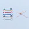 GMT NH34 Watch Hands Rose Gold 4Pins Fit NH34A Movement Blue Green Luminous Pointers Gmt-Needles Mod for Seiko Mod Parts