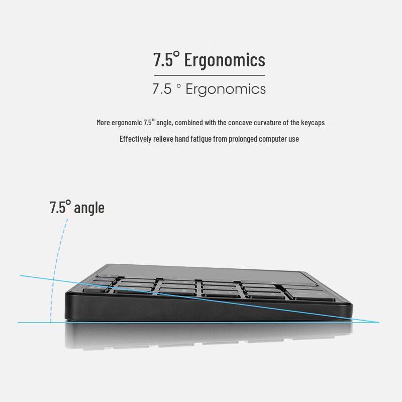 OLOEY Slim Wireless Dual-Mode Numeric Keypad with Touchpad