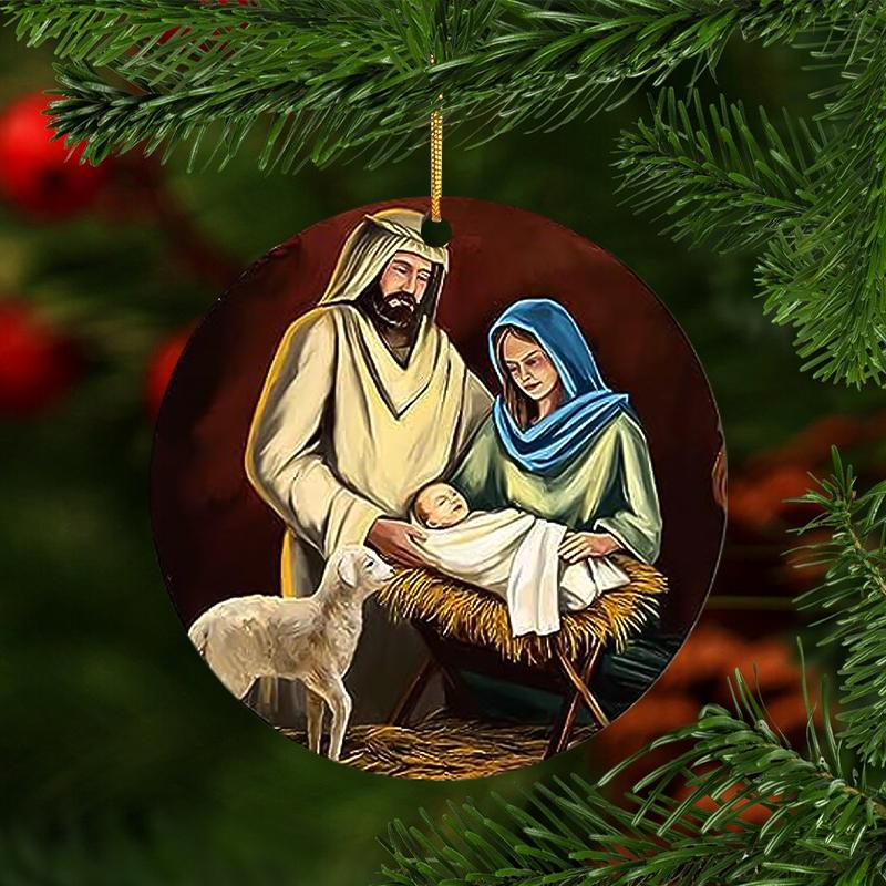 

2D акриловый кулон на крещение, елочные украшения, автомобильное подвесное украшение, интерьер, домашний декор, подвески, подвески на окна, подвеска