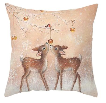 

45cm Christmas Pillowcase Cushion Cover Christmas Decorations for Home Christmas Ornament Gift Happy New Year 35x35cm