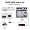 6-Kanal Audio-Mischpult Tragbare Mischkonsole USB-Schnittstelle Soundkarte Mit 99 DSP 48V Phantomspeisung