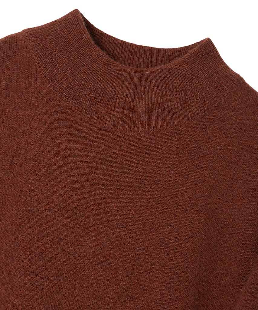Leopeusaideu Mock Turtleneck Knit Maple