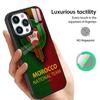 Custodia per Telefono con Bandiera del Marocco Per iPhone17,16,15,14,13,12,11 Plus,Pro Magnetica Per Magsafe Ricarica Wireless