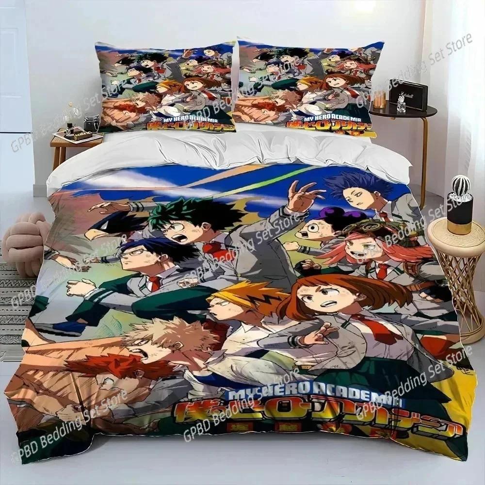 3D Print Anime My Hero Academia Izuku Deku 3D Duvet Cover Bedding Set Comforter Linen Pillowcases Home Decor Single King Queen