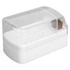 30 Holes Nail Drill Bit Holder Stand with Cleaning Brush Dust Proof Storage Container Box Case for Home Salon