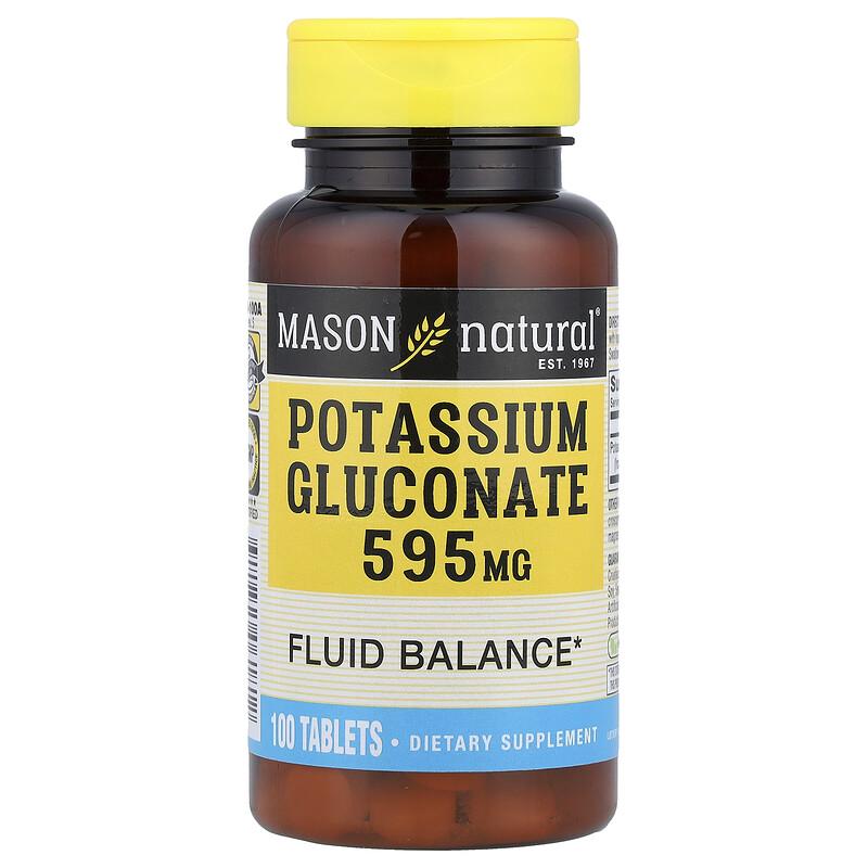 Potassium Gluconate, 595 Mg, 100 Tablets
