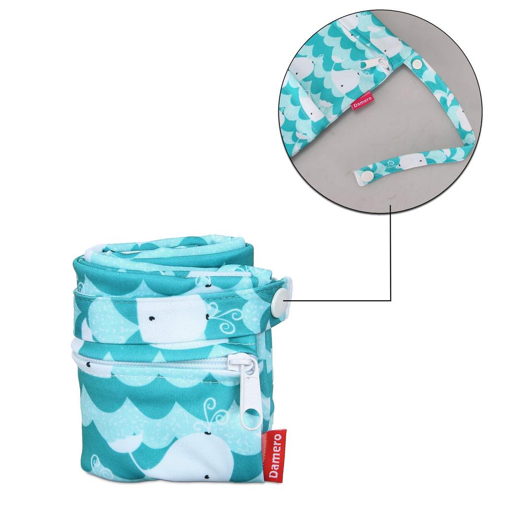 Damero Waterproof Diaper Cute Holds Bath and Meal Perfect Christmas Gift Cute Whale Bag, 3-Piece Set, Multifunctional, Diapers, Clothes, Swimsuit,