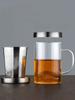large capacity Tea separation cup Teacup Office with handle Stainless steel tea filter home creative drinking cup dustproof lid