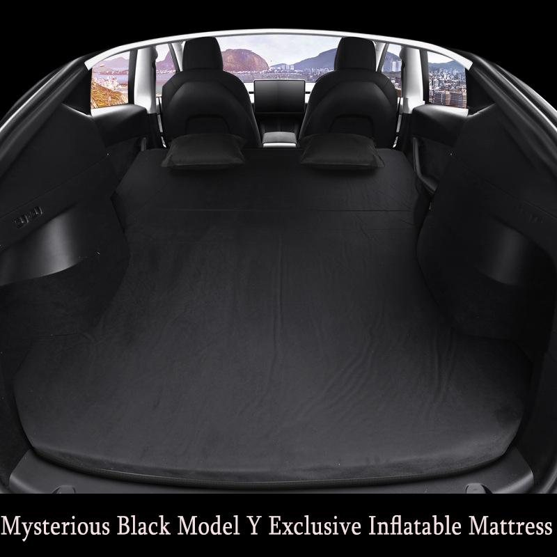 Outdoor Camping Inflatable Special Suede Fabric Car Travel Bed For Tesla Model 3 Model Y 2017-2025 Inflatable Air Mattress