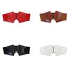 Fashion PU Corset Belt Wide Waist Belt Dress Decorative Cincher Elastic Waspie Belt Waist Shaping Belt for Down Jacket