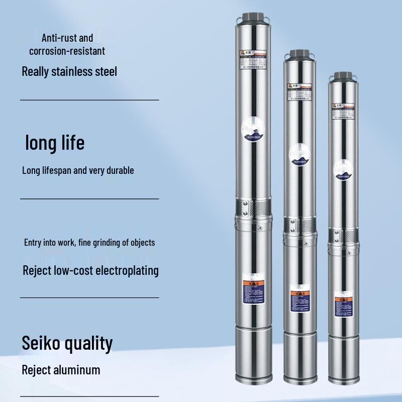 QJD Stainless Steel Submersible Deep Well Pump for Farmland and Orchard Irrigation