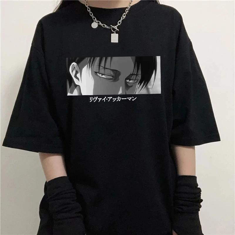Japanese Anime Attack On Titan T Shirt Unisex Shingeki No Kyojin Eren Yeager T-shirt Cartoon Titans Attack Graphic Tshirt Unisex