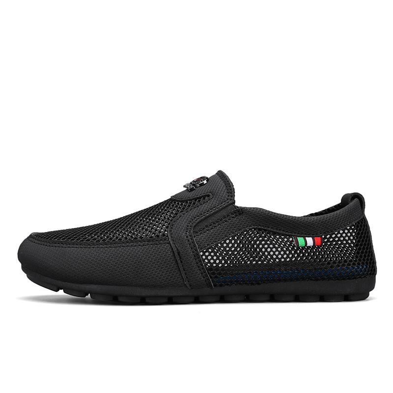 

Мужская нескользящая износостойкая модная дышащая обувь для спорта и отдыха, обувь в виде фасоли, на один шаг вперед 44 чёрный