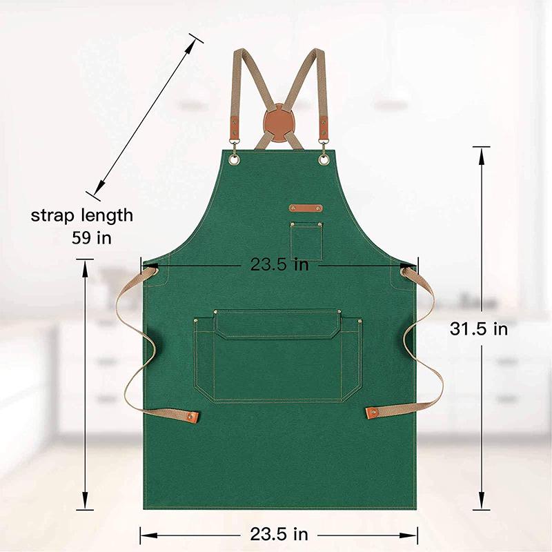 Canvas Schort voor Koffieshop, Kapper of Thuisgebruik – Modern Eenvoudig Ontwerp