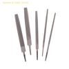 6-Inch Steel Files Set (5 Pieces: Flat, Round, Half Round, Triangle, Square) For Metalworking And Woodworking