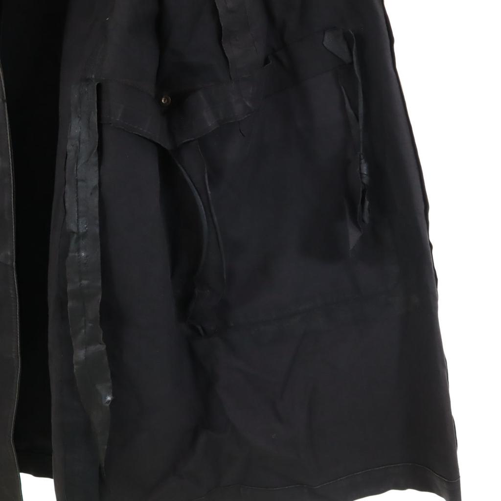 HERMES Made in Scotland Stainless collar coat M Brown Special wing Women Used