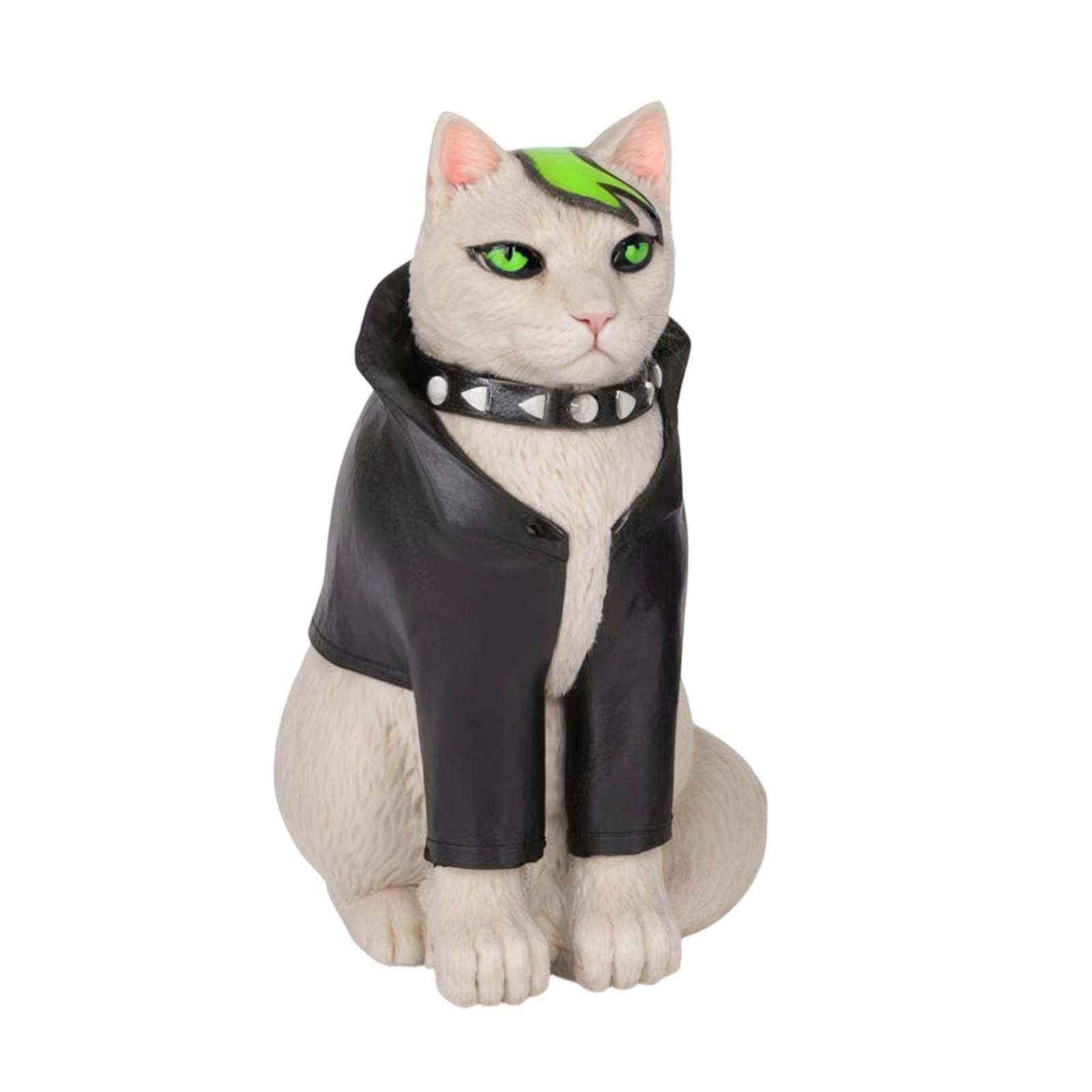 

Gothic Cat Resin Statue – Mysterious Witchcraft-Style Pet Ornament For Desktop & Home Decor One Size
