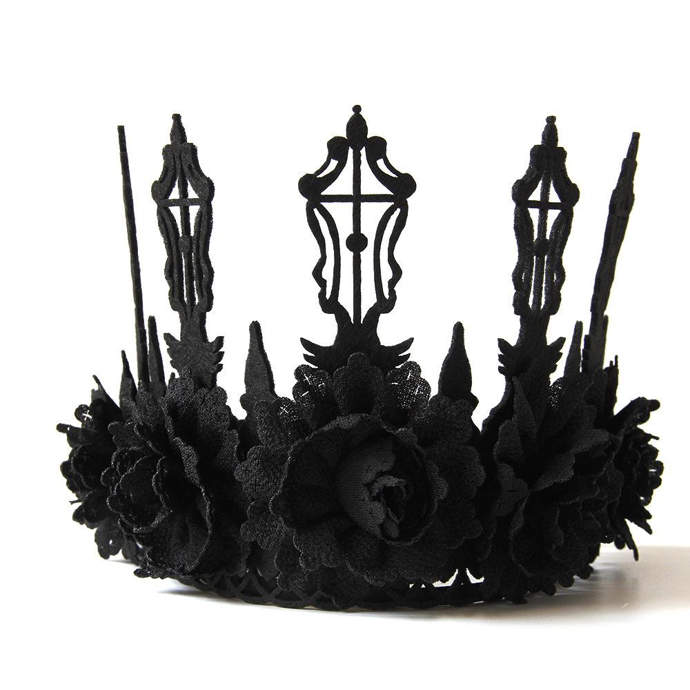 Crown Tiara Halloween Queen Character Accessories Birthday Party Adult Gift Elf King Crown FD-