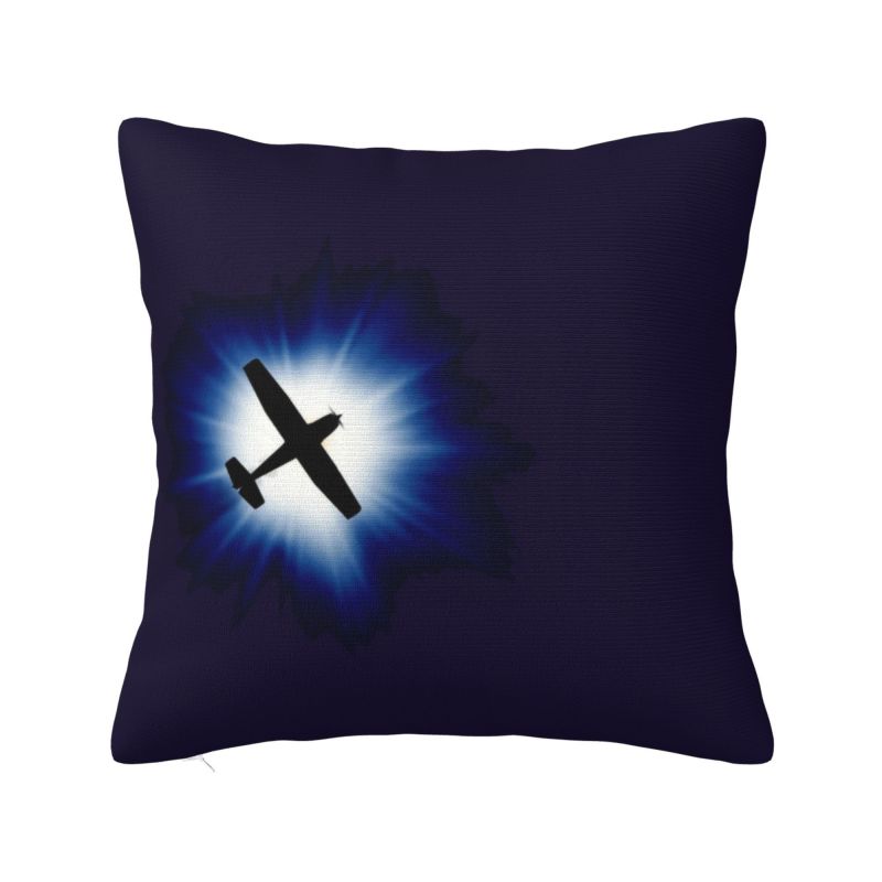 Cockpit Six Dials Flight Simulator Pilot Nordic Pillow Cover Home Decor Airplane Aircraft Car Cushion