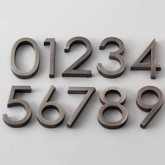 Plate Digit Plated Solid ABS Electroplating Door Plaque Number