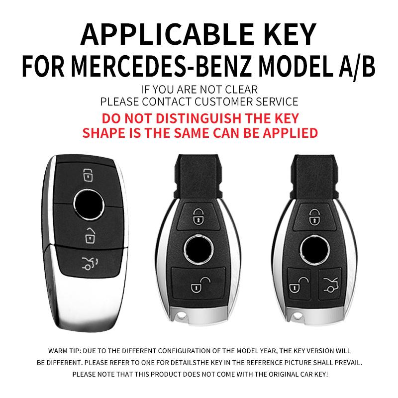 Hub Cap HOT ABS Car Key Case Cover Shell Fob For Mercedes Benz A C E S Class W204 W205 W212 W213 W176 GLC CLA AMG W177 Auto Accessories DL1