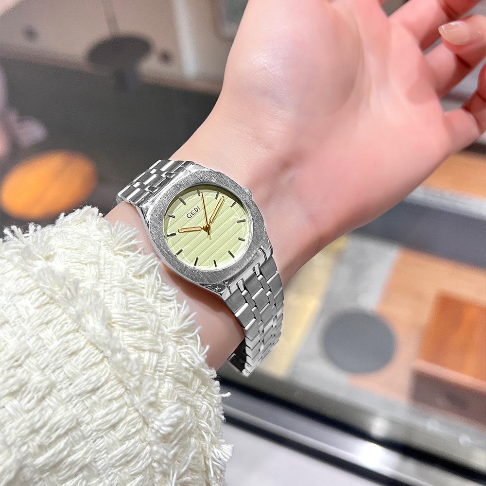 Premium Sense Dopamine Women'S Watch Niche High Value Simple Versatile Women'S Waterproof Steel Belt Quartz Watch