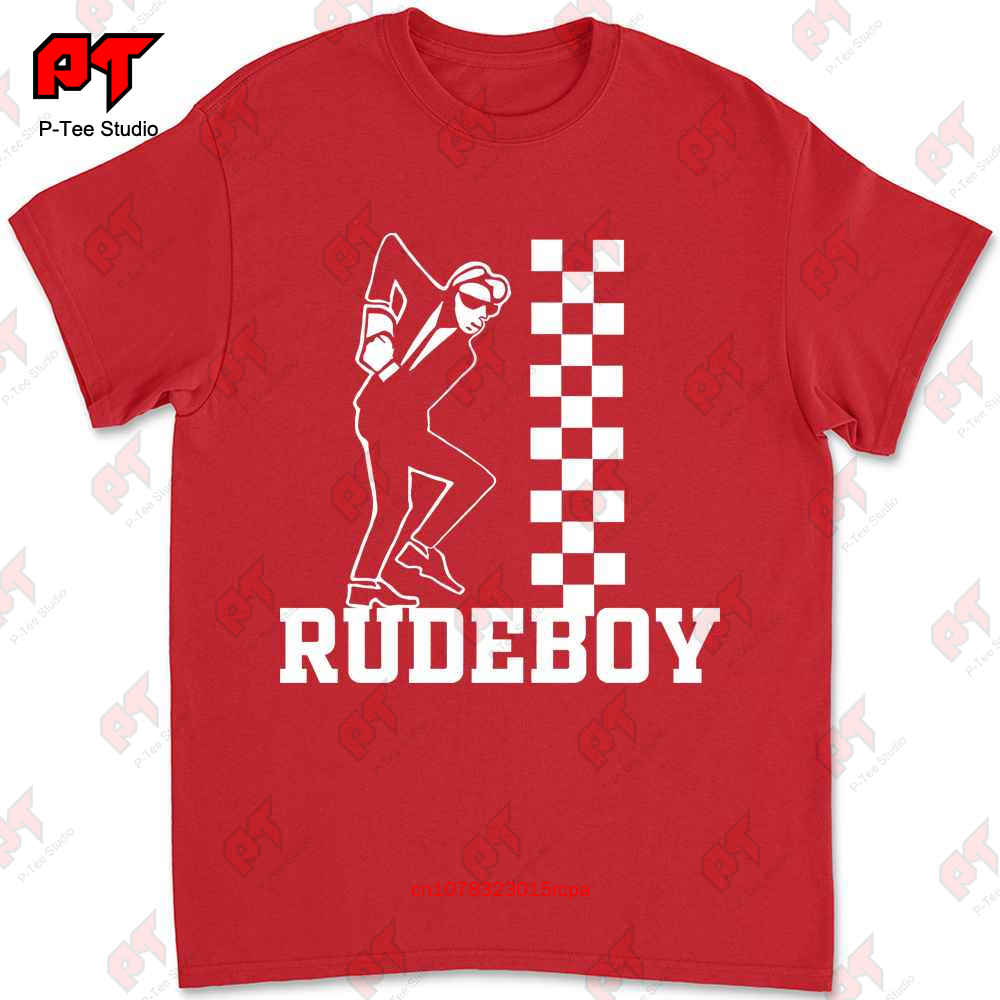 Skanking Rudeboy Ska Trojan Skinhead Scooterist Selector Tshirt CHEB S
