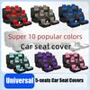New 5Seats Full Set Car Seat Covers Auto Seat Decoration Rear Front Auto Seat Cover Car Cushion Protector Case Cover