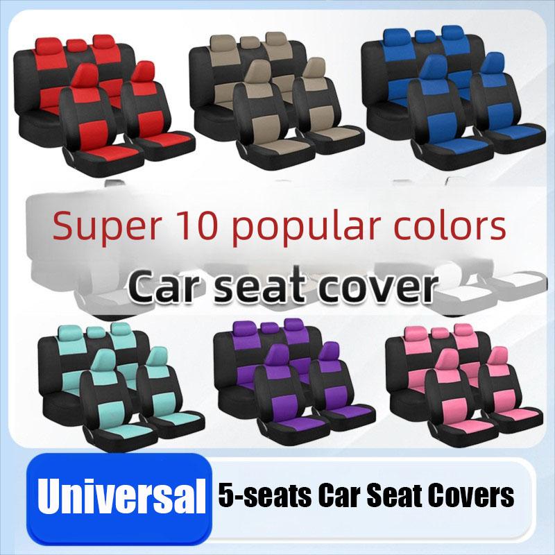 New 5Seats Full Set Car Seat Covers Auto Seat Decoration Rear Front Auto Seat Cover Car Cushion Protector Case Cover