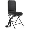 Hunting Chair, 360° Silent Swivel, Foldable Lightweight Portable Blind Chair, Heavy-Duty Steel Frame Ground Stool Seat, with Adjustable Shoulder
