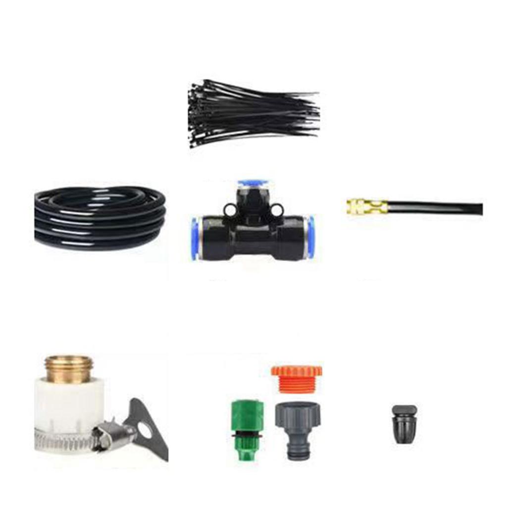 Greenhouse Irrigation Kit- DIY Misting System for Lawn Garden Paito Irrigation 5-30M OD12mm Tube Garden Automatic Mister