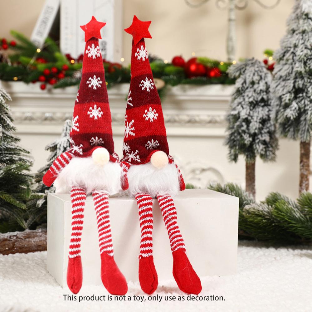 

2/3Pcs Glowing Faceless Beard Doll Christmas Decoration,Christmas Ornament with Lights for Home Xmas Gifts Happy New Year Decor красный