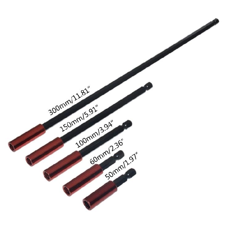 Electric Power Magnetic Screwdriver Nut Driver Set Impact 1/4" Hex Shank