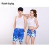 Quick-Dry Couple's Beach Shorts: Men's Breathable Swim Trunks & Women's Casual Printed Shorts