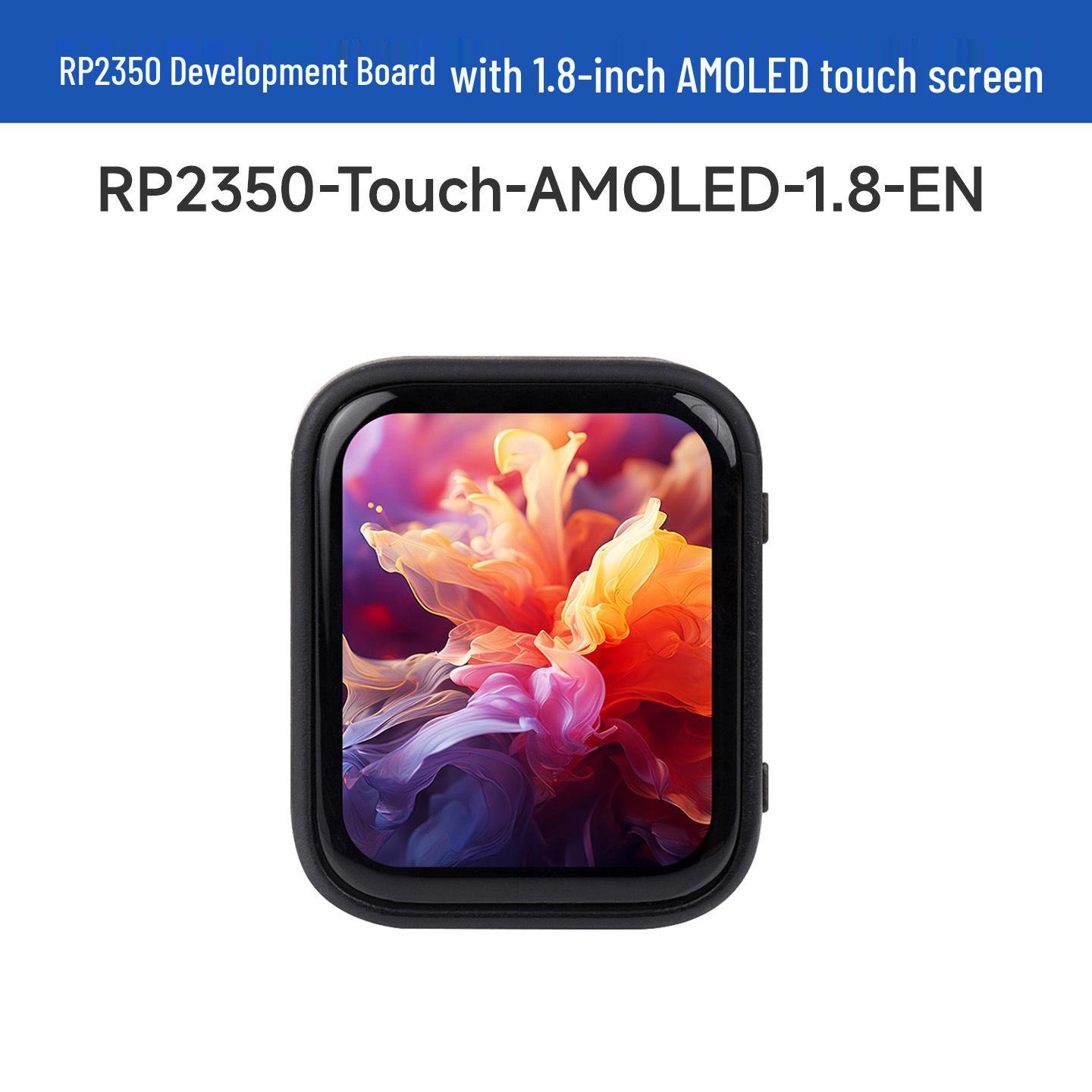 RP2350 AMOLED Touchscreen Dev Board - 1.8  Display, 368x448 Pixels, Dual-Core