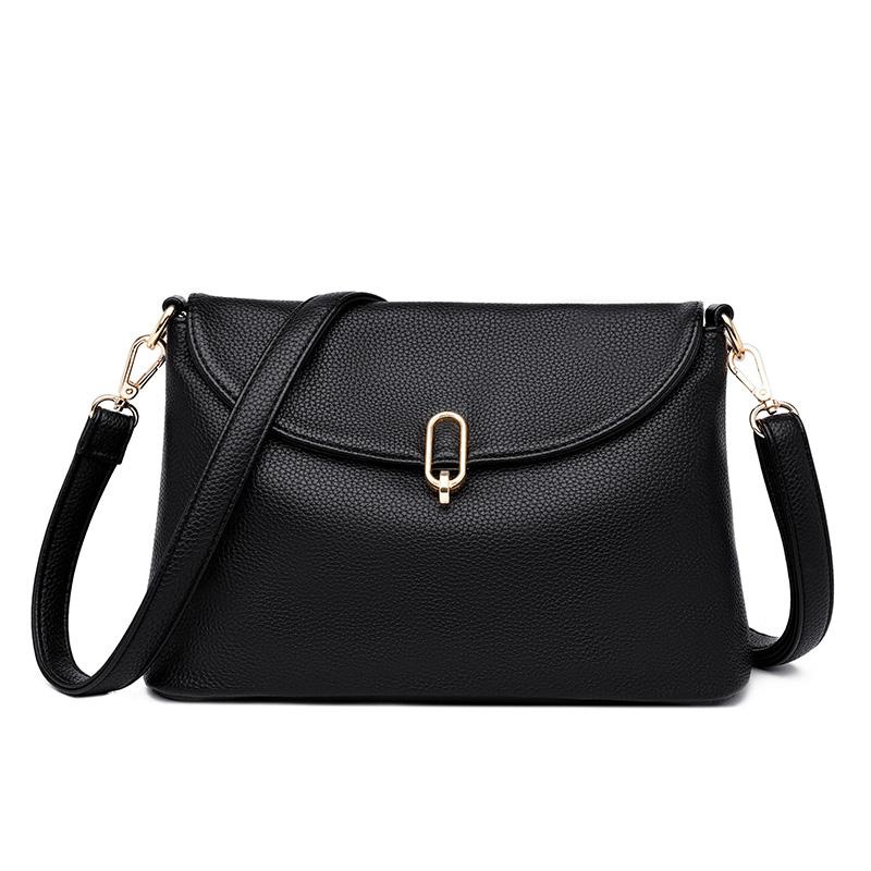 Women Casual Crossbody Bag Multifunction Shopping Handbag Large Capacity Messenger Bag 2023 New Cowhide Waterproof Shoulder Bag